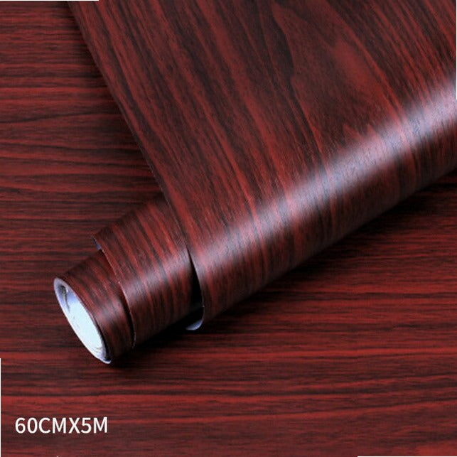Wood Grain PVC Wallpaper Film for Kitchen Cabinets Furniture Closet Door Home Office Wall Decor Sticker