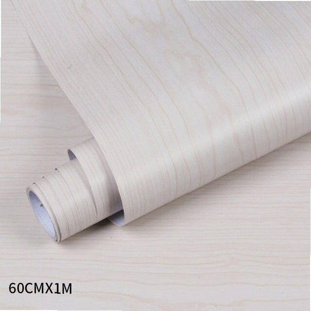 Wood Grain PVC Wallpaper Film for Kitchen Cabinets Furniture Closet Door Home Office Wall Decor Sticker