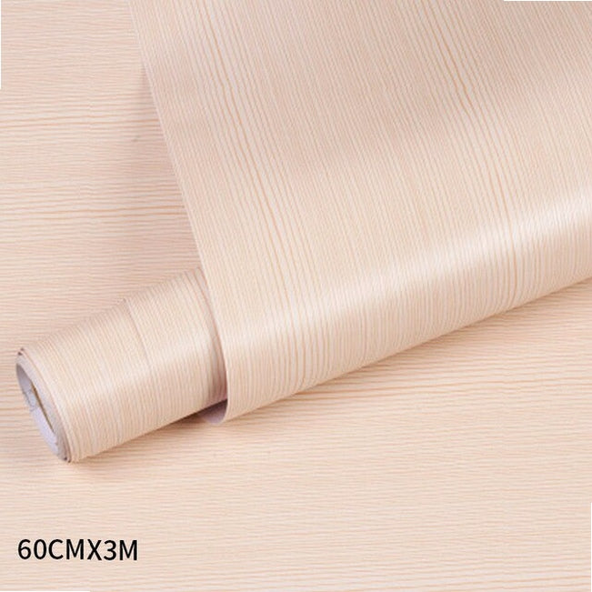 Wood Grain PVC Wallpaper Film for Kitchen Cabinets Furniture Closet Door Home Office Wall Decor Sticker