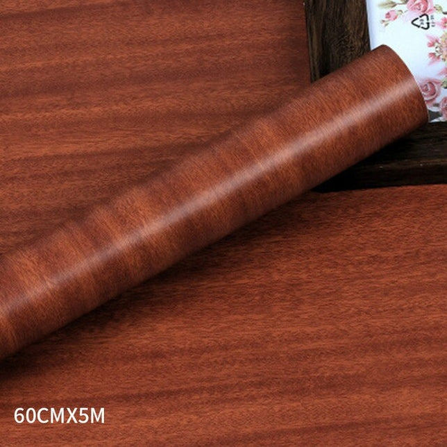 Wood Grain PVC Wallpaper Film for Kitchen Cabinets Furniture Closet Door Home Office Wall Decor Sticker