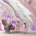 3D Abstract Wavy Golden Marble Wall Murals - Modern Simple Photo Wallpaper for Living Room TV Background Wall Art Home Decor Papers
