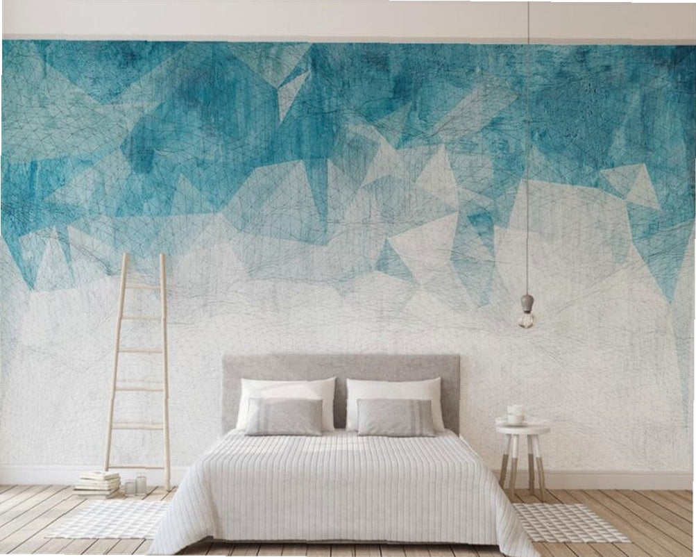 Custom Beibehang wallpaper - Nordic minimalist geometric abstract lines 3d mural papier peint for TV background wall