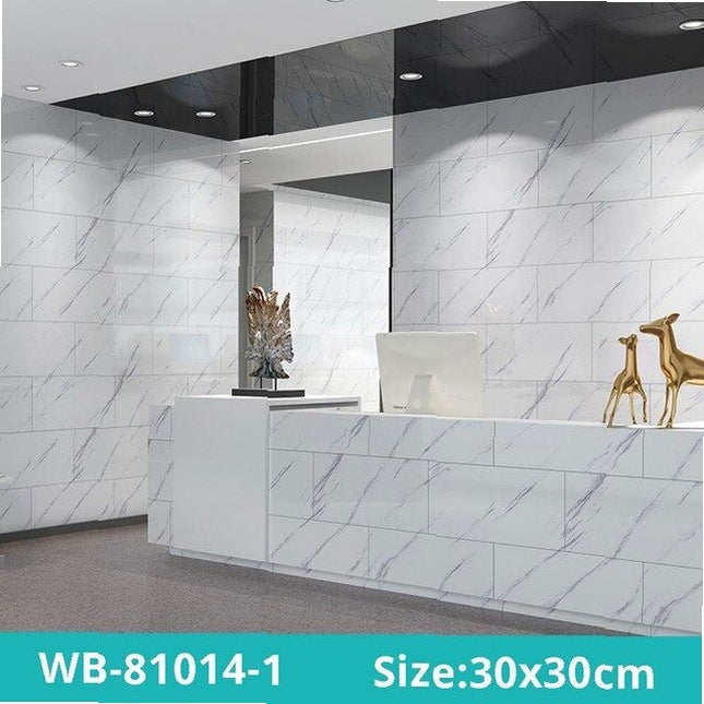 30*30cm Self Adhesive Waterproof Floor Decals Easy Application Ceramic Tile Contact Paper Stickers for Kitchen Living Room Decor